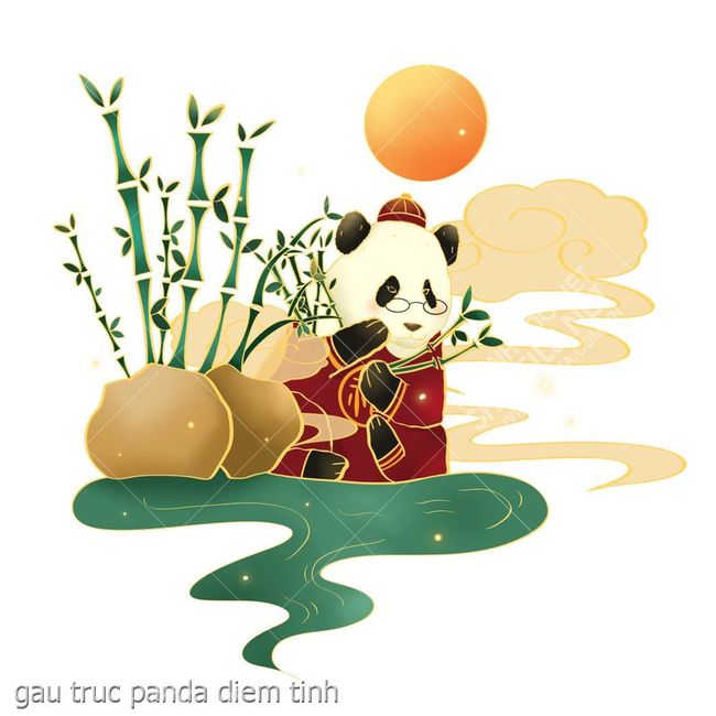 gau truc panda diem tinh